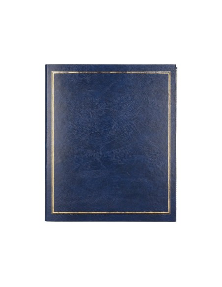 Album de fotos liderpapel anillas serie classic con 20 hojas autoadhesivas color azul