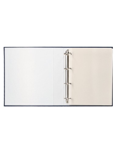 Album de fotos liderpapel anillas serie classic con 20 hojas autoadhesivas color azul