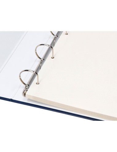 Album de fotos liderpapel anillas serie classic con 20 hojas autoadhesivas color azul