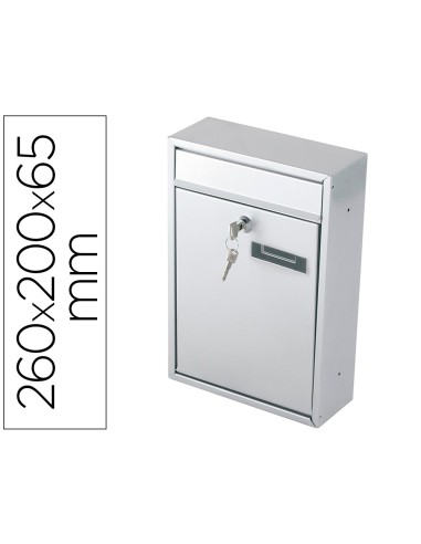 Buzon q connect para correspondencia metalico 260x200x65 mm