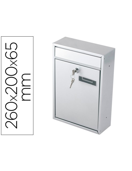 Buzon q connect para correspondencia metalico 260x200x65 mm