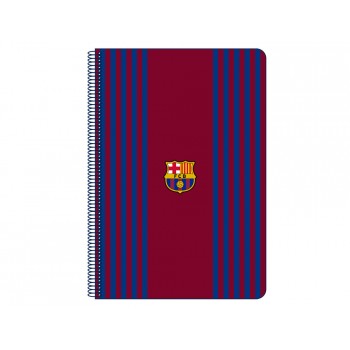 Cuaderno espiral safta folio 80 h 60 gr cuadro 4 mm tapa extradura fc barcelona 1 equipacion 21 22