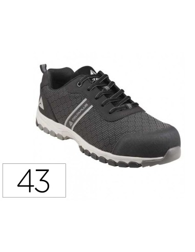 Zapato de seguridad deltaplus boston deportivo poliester con refuerzo tpu suela sellada negro talla 43