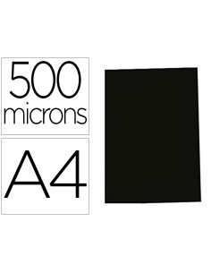 Tapa de encuadernacion gbg polipropileno polycover opaca 500 mc din a4 color negro pack de 100 unidades