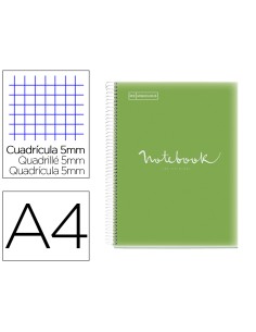 Cuaderno espiral miquelrius notebook 5 emotions tapa polipropileno din a4 microperforado 120 hojas