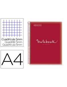 Cuaderno espiral miquelrius notebook 5 emotions tapa polipropileno din a4 microperforado 120 hojas