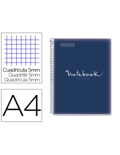 Cuaderno espiral miquelrius notebook 5 emotions tapa polipropileno din a4 microperforado 120 hojas