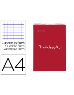 Cuaderno espiral miquelrius notebook 1 emotions reporter tapa forrada din a4 microperforado 80 hojas