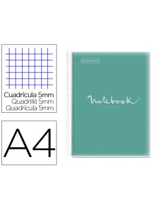 Cuaderno espiral miquelrius notebook 1 emotions tapa polipropileno din a4 microperforado 80 hojas