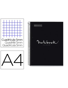 Cuaderno espiral miquelrius notebook 1 emotions tapa forrada din a4 microperforado 80 hojas 90g m2 cuadro 5 mm