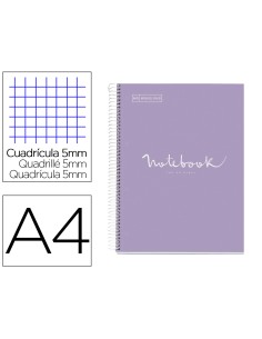 Cuaderno espiral miquelrius notebook 1 emotions tapa forrada din a4 microperforado 80 hojas 90g m2 cuadro 5 mm