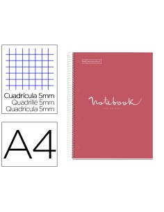 Cuaderno espiral miquelrius notebook 1 emotions tapa forrada din a4 microperforado 80 hojas 90g m2 cuadro 5 mm