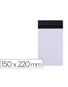 Bolsa plastico autocierre adhesivo apli opaca 150x220 mm paquete de 50 unidades
