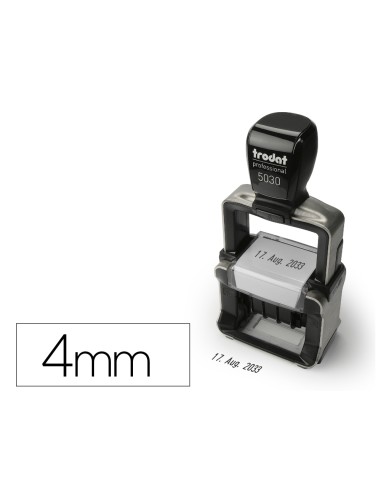 Numerador trodat professional automatico 6 bandas 4 mm