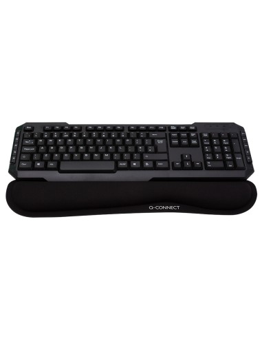 Reposamunecas q connect memory foam para teclado color negro 460x85x25 mm