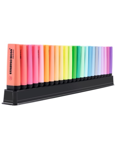 Rotulador stabilo boss fluorescente 70 arty line deskset de 23 unidades colores surtidos