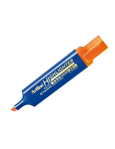 Rotulador artline fluorescente eks 600 naranja punta biselada