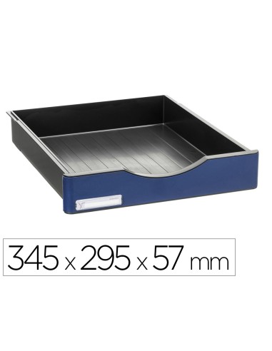 Cajon modular archivo 2000 archivodoc grande frontal intercambiable color azul 345x295x57 mm