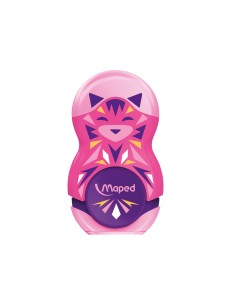 Sacapuntas plastico maped 1 uso con goma de borrar loopy mini cute