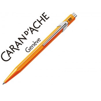 Boligrafo caran d ache 849 fluo naranja punta media
