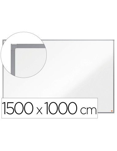 Pizarra blanca nobo essence acero vitrificado magnetica 1500x1000 mm