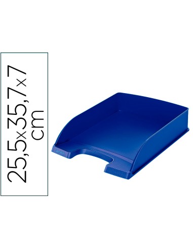 Bandeja sobremesa plastico leitz recycle azul 255x357x70 mm