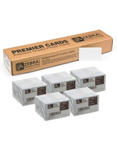 Zebra Pack de 500 Tarjetas de PVC Originales Imprimibles...