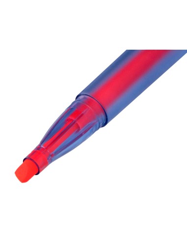 Rotulador q connect fluorescente punta biselada fabricado en pet reciclado bolsa de 4 unidades colores