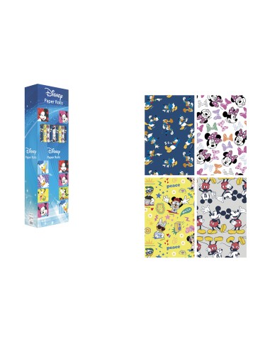 Papel de regalo basika disney rollo de 100 x 300 cm modelos surtidos