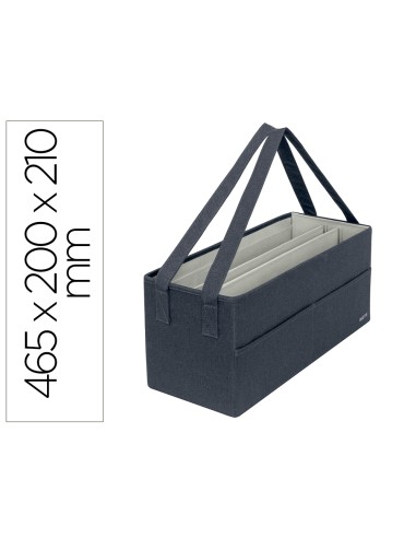 Bolsa de trabajo leitz tela gris 465x200x210 mm