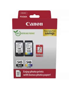 Canon PG545 Negro + CL546 Color Pack de Cartuchos de...