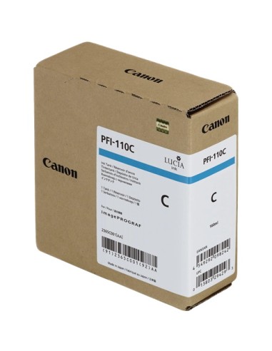 Canon PFI110 Cyan Cartucho de Tinta Original -...