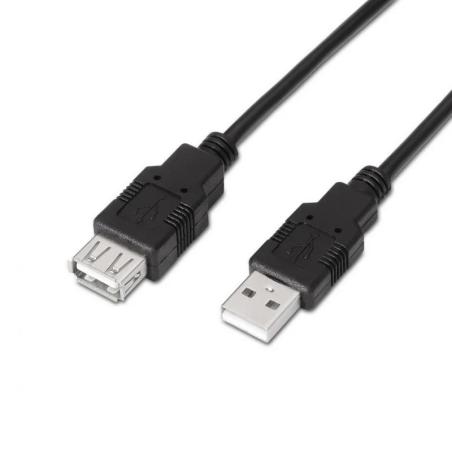 Aisens Cable USB 2.0 tipo A/M-A/H negro 3.0m
