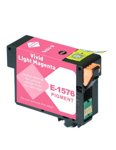 Epson T1576 Magenta Light Cartucho de Tinta Pigmentada Generico - Reemplaza C13T15764010