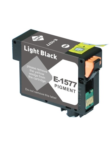 Epson T1577 Negro Light Cartucho de Tinta Pigmentada Generico - Reemplaza C13T15774010