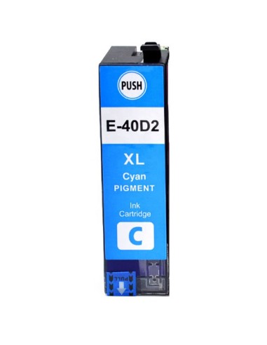 Epson T40D2 Cyan Cartucho de Tinta Pigmentada Generico - Reemplaza C13T40D240/C13T40C240