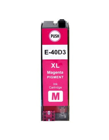 Epson T40D3 Magenta Cartucho de Tinta Pigmentada Generico - Reemplaza C13T40D340/C13T40C340