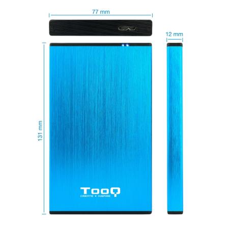 Tooq TQE-2527BL Caja HDD 2.5" USB 3.1 Gen1/USB 3.0 Tooq TQE-2527BL Caja HDD 2.5" USB 3.1 Gen1/USB 3.0