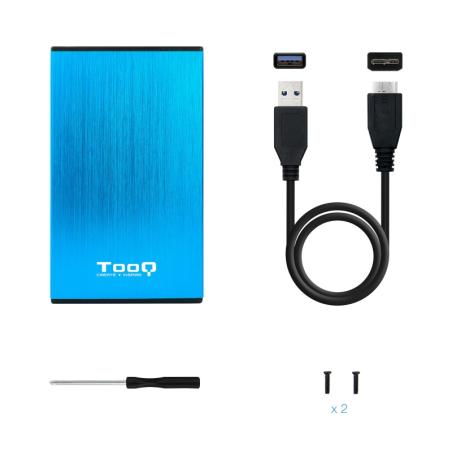 Tooq TQE-2527BL Caja HDD 2.5" USB 3.1 Gen1/USB 3.0 Tooq TQE-2527BL Caja HDD 2.5" USB 3.1 Gen1/USB 3.0