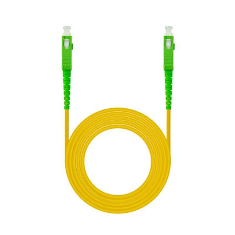 Nanocable Cable fibra SC/APC LSZH Amarillo 10m