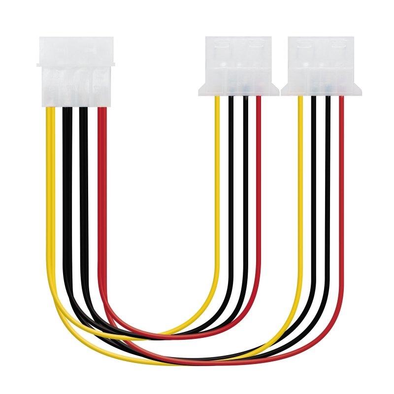 Nanocable Cable Alimentación 1 molex M a 2 molex H