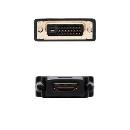 Nanocable Conversor DVI-D Macho/HDMI Hembra Nanocable Conversor DVI-D Macho/HDMI Hembra