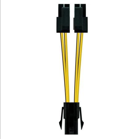 Nanocable Cable Alimentación 4PIN/H-4+4PIN/M, 15 c Nanocable Cable Alimentación 4PIN/H-4+4PIN/M, 15 c