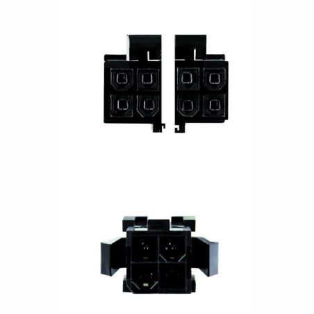 Nanocable Cable Alimentación 4PIN/H-4+4PIN/M, 15 c Nanocable Cable Alimentación 4PIN/H-4+4PIN/M, 15 c