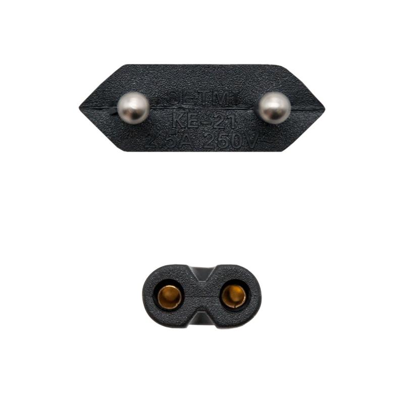 Nanocable Cable Alim. forma 8 CEE7/16/M-C7/H, 1.5m