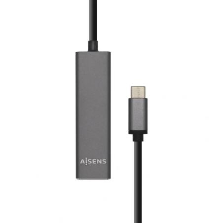 Aisens Hub USB 3.1 USB-C/M-4xTipo A/H gris, 15cm Aisens Hub USB 3.1 USB-C/M-4xTipo A/H gris, 15cm