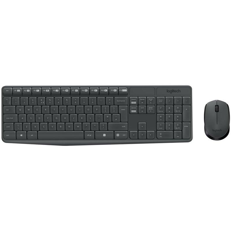 Logitech Teclado y ratón Inalámbrico MK235 Gris