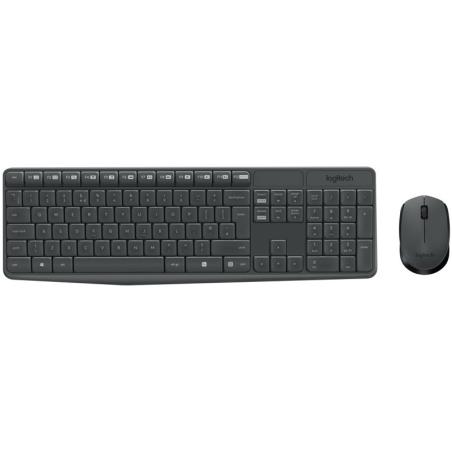 Logitech Teclado y ratón Inalámbrico MK235 Gris Logitech Teclado y ratón Inalámbrico MK235 Gris