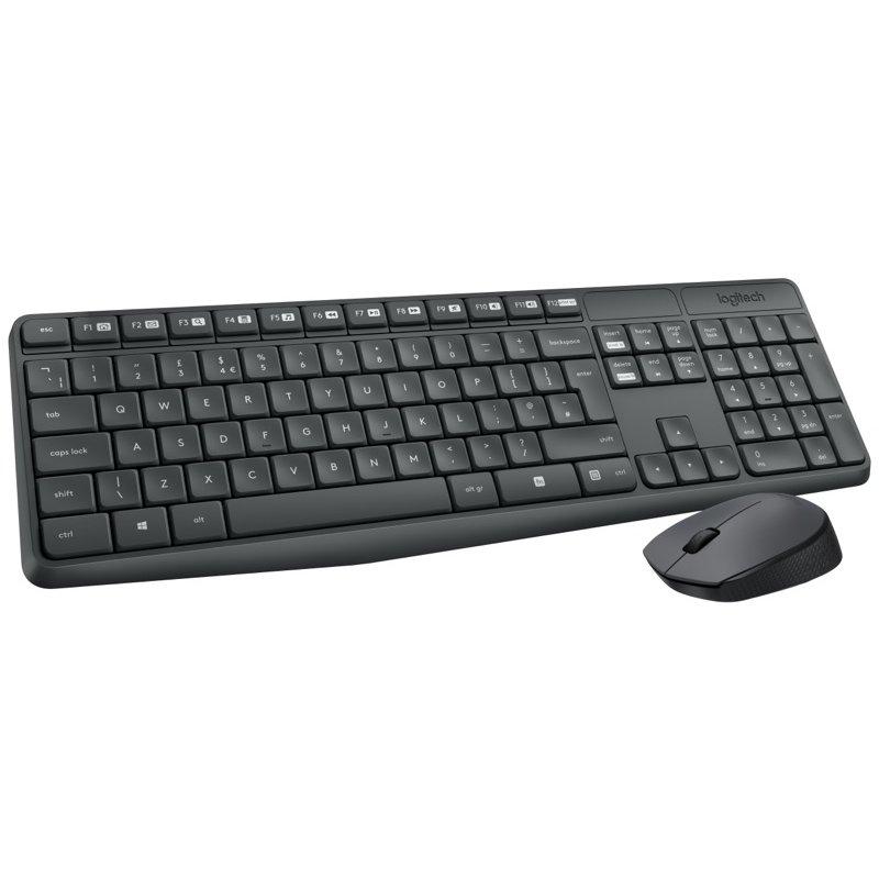 Logitech Teclado y ratón Inalámbrico MK235 Gris