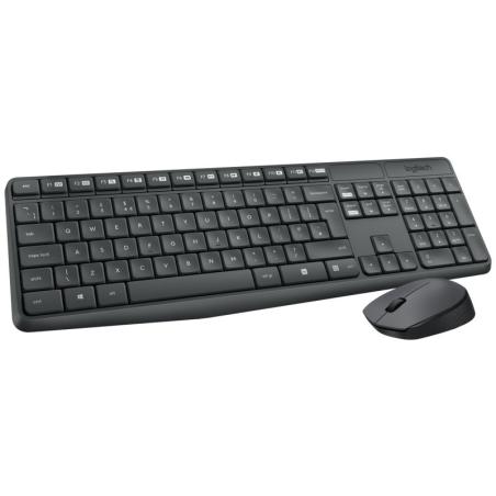 Logitech Teclado y ratón Inalámbrico MK235 Gris Logitech Teclado y ratón Inalámbrico MK235 Gris